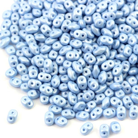 SuperDuo 2 5x5mm Powdery Pastel Blue 5g KORALIKI CZESKIE