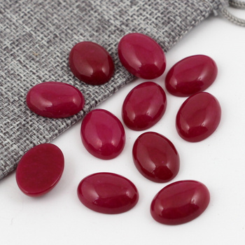 Kaboszon jadeit purpurowy owal 18x13mm