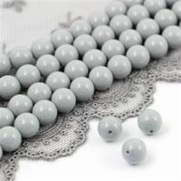 Preciosa Nacre Round Pearl Maxima Ceramic Grey 8mm [4szt]