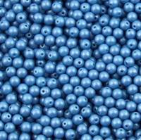 Round Beads Powdery - Ocean 6mm [20szt]