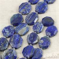 Lapis lazuli z pirytem plaster 35x29mm