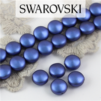 5860 Swarovski  Crystal Iridescent Dark Blue Coin Pearl 10mm [2szt]