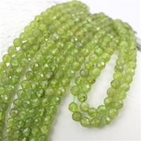 Peridot kula fasetowana 5mm