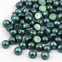 CzechMates Cabochon 7mm Polychrome Teal [10szt]