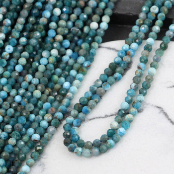 Apatyt kula fasetowana 3,5mm [sznur 38cm]