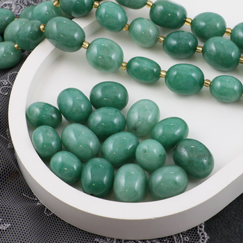 Awenturyn jajko oliwka 14x11mm