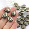 Piryt złoty łezka gładka 18x13mm
