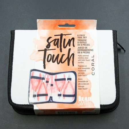 Zestaw narzędzi do robienia biżuterii SATIN CORAL szczypce Beadsmith