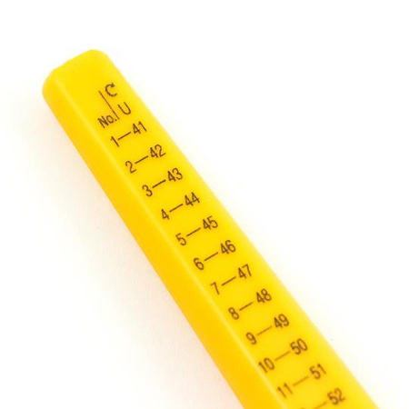 Rygiel miarowy do pierścionków