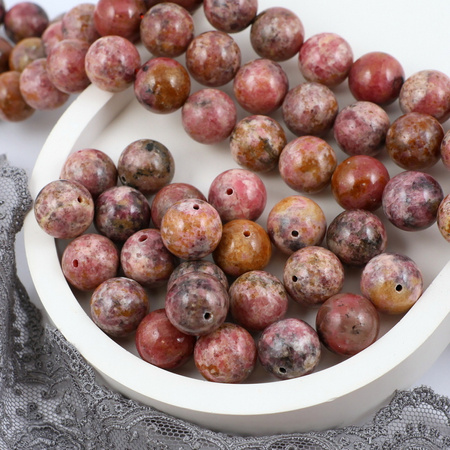 Rodonit brazylijski kula gładka 12mm