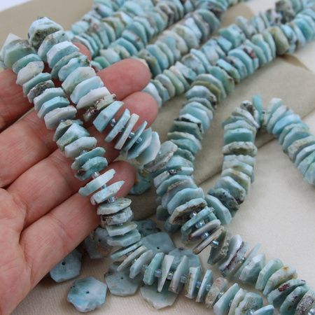 Larimar dysk sześciokąt 14mm