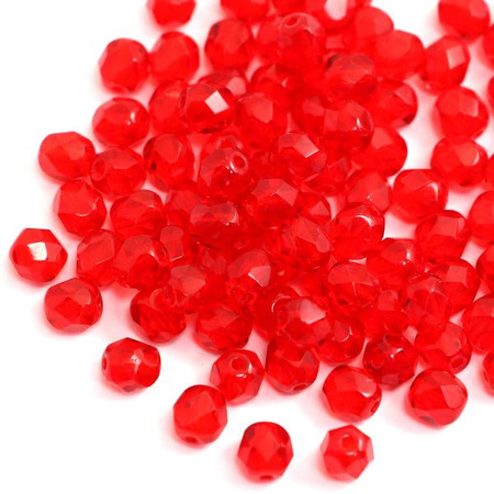 Fire Polish 6mm Ruby Siam [20szt]
