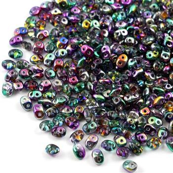 SuperDuo 2.5x5mm Coated Marea Peacock [5g]