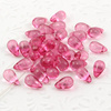 Kropla szklana różowa 10x6mm [10szt]