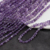 Ametyst moneta fasetowana 4mm [sznur 39cm]