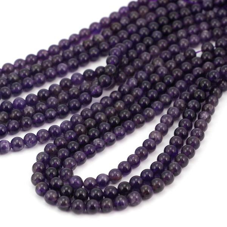 Ametyst kula gładka 6mm