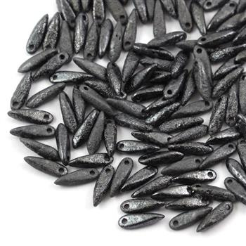Dagger Jet Etched Hematite 3x10mm [20szt]