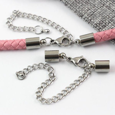 Zapięcie karabińczyk z tulejkami stal szlachetna 6mm