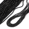 Spinel czarny kula fasetowana 2mm [sznur 40cm]