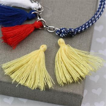 Chwost z włókna syntetycznego waniliowy 30x5mm