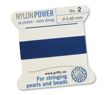Griffin Nici nylonowe z igłą dk blue 0,45mm [2m]