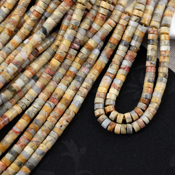 Agat koronkowy dysk 4x2mm [sznur 38cm]