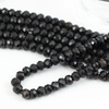 Turmalin czarny oponka fasetowana 6x4mm [sznur 39cm]