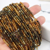 Turmalin żółty kula fasetowana 3mm [sznur 38cm]