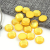 Kaboszon akrylowy moneta cytrynowa 12mm