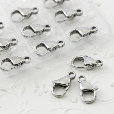 Zapięcie karabińczyk stal szlachetna 15mm