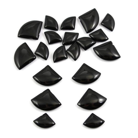 Onyks trójkąt wachlarz 20x14mm