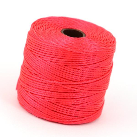 Nici nylonowe S-Lon bead cord BRIGHT CORAL 0,5mm/70m [szpula]