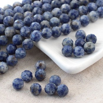 Sodalit kula fasetowana 8mm