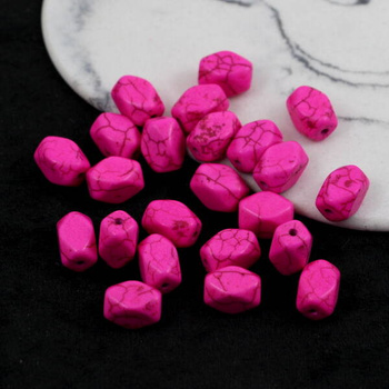 Howlit różowy prostopadłościan 12x8mm