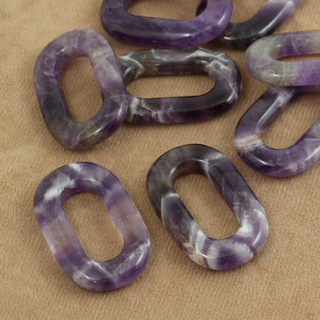 Ametyst owal okienko 40x25mm