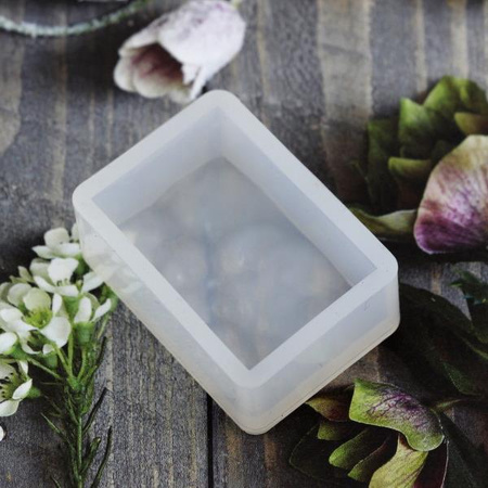 Forma silikonowa do odlewów z żywicy kaboszon fakturowany 38x25mm