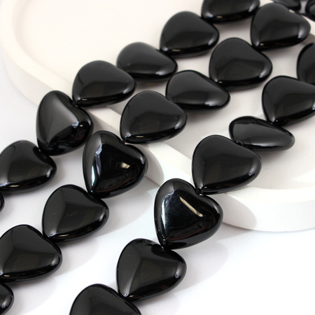 Onyks serce gładkie 25mm