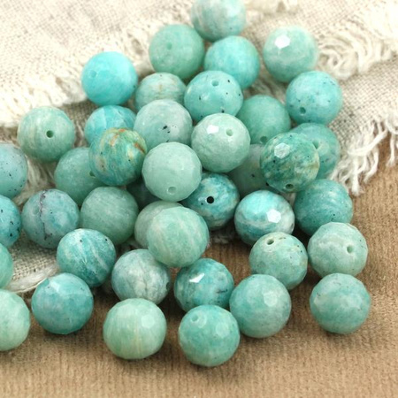 Amazonit kula fasetowana 10mm