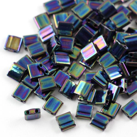 Miyuki Tila Beads 5x5x1,9mm Medium Blue Iris [30szt]