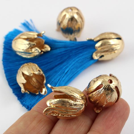 Przekładka tulipan złoty 22x16mm