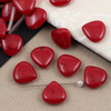 Jadeit łezka czerwona 15mm