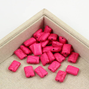 Howlit różowy prostokąt 14x10mm