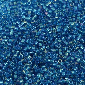 Miyuki Delica 11/0 Fancy Lined Teal Blue [5g]