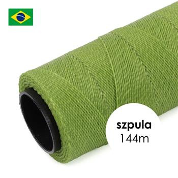 Sznurek do makramy brazylijski woskowany Lime 1mm [szpula 144m]