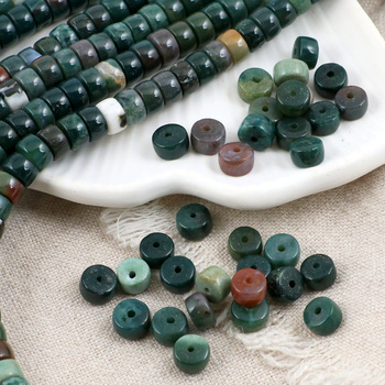 Agat indyjski dysk gładki 7x4mm