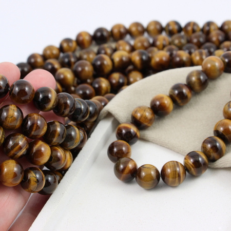 Tygrysie oko kula gładka 12mm