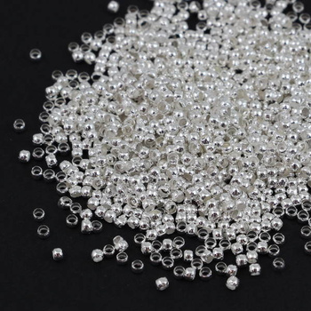 Kulka zaciskowa srebrna jasna 2mm [500szt]