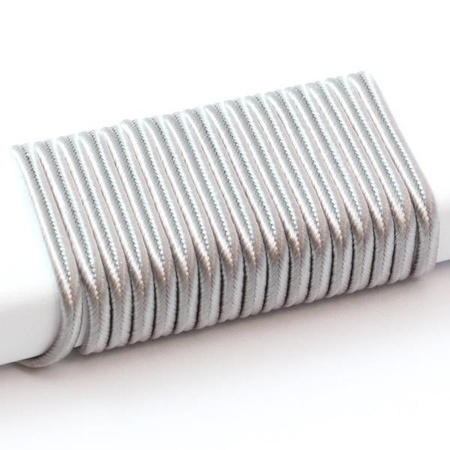 Sznurek sutasz chiński 3mm szary [1 metr]