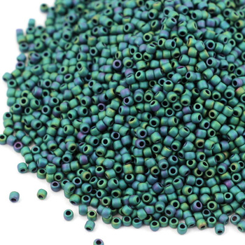 Toho Round 11/0 Matte-Color Iris - Teal [10g]