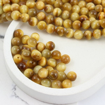 Tygrysie oko żółte kula gładka 8mm